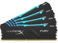 Kingston 4x16GB/2666MHz DDR4 CL16 HyperX FURY RGB desktop memóriakészlet (HX426C16FB3AK4/64)