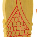 Fogkoptató rágcsálóknak, fából készült, kukorica