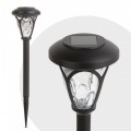 Garden of Eden LED-es szolár lámpa - leszúrható, mintás plexivel - fekete - 400 mm 11252