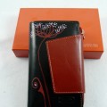 Aé-Collection ByLupo 2 részes, sokkártyás bőr pénztárca, egyedi, kézzel festett mintával!