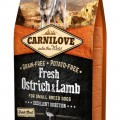 CarniLove Fresh Adult Dog Small Strucc &amp; bárány - Excellent Digestion 6kg