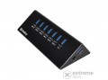 SANDBERG USB3.0 6+1 portos Hub, fekete