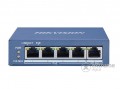 Hikvision DS-3E0505P-E (4 port 1000Mbps, 60W, 1 uplink port, L2) switch PoE