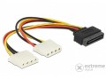 Delock 65159 SATA (apa) – Molex (anya), 20 cm-es hálózati kábel