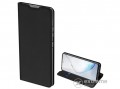 DUX DUCIS Skin Pro álló, bőr hatású flip tok Samsung Note 10 Lite (SM-N770F) készülékhez, fekete