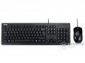 Asus Desktop U2000 vezetékes billentyűzet + egér, fekete