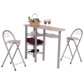 PRAKTIKER LIVING ÉTKEZŐ SZETT 1 ASZTAL+ 2 SZÉK ASZTAL:80X75X60CM, SZÉK:39X84X44CM