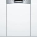 Bosch SPI66TS01E Serie | 6 Félig beépíthető mosogatógép 45 cm Nemesacél