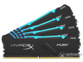 Kingston 64GB/2666MHz DDR-4 HyperX FURY RGB memória kit, 4db 16GB