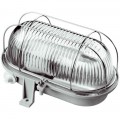 GAO ovális hajólámpa 1xE27 max.100W IP44 szürke fém védővel 6910H