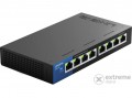 Linksys LGS108-EU-RTL fekete 8 portos üzleti asztali gigabit switch