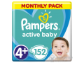 PAMPERS Active Baby pelenka Monthly Box, 4+-os méret, 152 db