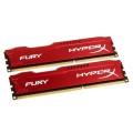 Kingston HyperX FURY piros Memória - 8GB/1600MHz DDR-3 (Kit 2db 4GB) (HX316C10FRK2/8)