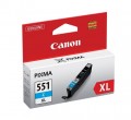 Canon CLI-551CXL Tintapatron Pixma iP7250, MG5450, MG6350 nyomtatókhoz, , cián, 11ml
