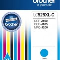 Brother LC525XLC Tintapatron DCP-J100, J105 nyomtatókhoz, , cián, 1300 oldal