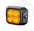 TruckerShop 4 POWER LED-es téglalap sárga villogó modul 12/24V