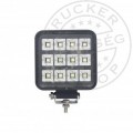 TruckerShop SMD LED munkalámpa 12 LED-es (76x70mm) KAPCSOLÓVAL