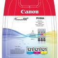 Canon CLI-521KIT Tintapatron multipack Pixma iP3600, 4600 nyomtatókhoz, , c+m+y, 3*9ml