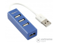 SBOX H-204BL 4 portos USB Hub,kék