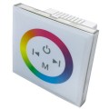 Optonica LED Szalag Dimmer RGB vezérlő / fali/ fehér üvegpanel, érintő vezérléssel AC6319