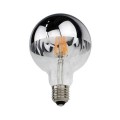 LED Vintage Filament Izzó E27 /7W/800lm/2700K/meleg fehér/ezüst üveg/SP1888