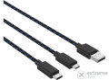 VENOM VS5002 Dual Play & Charge USB Type-C töltőkábel, 3m