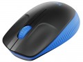 Logitech M190 Vezeték nélküli optikai fekete/kék egér (910-005907)