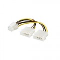 Egyéb PC 4 pin-6 pin VGA átalakító (51360)