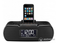 SANGEAN RCR-10B AM/FM-RDS szintézeres ébresztősrádió iPod dokkolóval, fekete