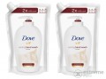 DOVE Fine Silk folyékony krémszappan utántöltő, 2x500 ml