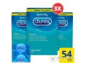DUREX Classic átlátszó latex óvszer, 3x 18 db