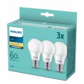 Philips E27 LED 8W 806lm 2700K meleg fehér - 60W izzó helyett 3 darab/csomag