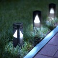 Garden of Eden LED-es szolár lámpa - háromszög alakú, fekete, műanyag 280 x 65 x 65 mm 11233A