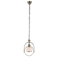 Globo NOSTALGIKA LÁNCOS FÜGGESZTÉK E14 40W BRONZ/ÜVEG OPÁL 19X90CM