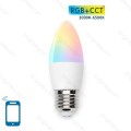 Aigostar SMART LED Gyertya izzó E27 7W RGB+CCT Wifi vezérléssel