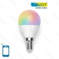 Aigostar SMART LED gömb izzó G45 E14 7W RGB+CCT Wifi vezérléssel