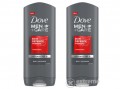 DOVE Men+Care Skin defense férfi tusfürdő antibakteriális összetevővel, 2x400ml