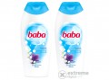 BABA Gyöngyvirág és Viola kényeztető tusfürdő, 2x400 ml