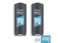 DOVE Men+Care Clean Comfort férfi tusfürdő, 2x400 ml