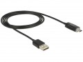 Delock Töltő- és adatkábel - USB 2.0 A (apa) - micro USB-B (apa) - 1m (83573)