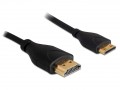 Delock High Speed HDMI-a > mini HDMI-C Slim Ethernettel adapter - 1 m (83132)