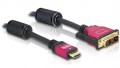 Delock HDMI-A to DVI apa/apa adapter - 5m (84344)