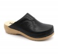 Leon Comfortstep Leon 3100 fekete bőr női klumpa 36-41