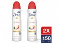 DOVE Go Fresh Apple & White Tea női izzadásgátló dezodor, 2x150 ml