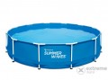 Summer waves Summer Waves® fémlábas kék medence 3,66mx91cm, papírszűrős vízforgatóval, létrával