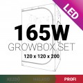 Profi LED Grow Box szett 165W / 120x120x200
