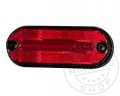 TruckerShop Kerekített LED helyzetjelző lámpa 12/24V PIROS