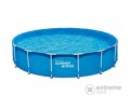 Summer waves Summer Waves® fémlábas kék medence 4,57mx91cm, papírszűrős vízforgatóval, létrával, aljtakaróval, fedővel