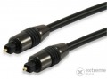 EQUIP 147922 optikai SPDIF kábel, apa/apa, fekete, 3m