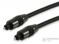 EQUIP 147923 optikai SPDIF kábel, apa/apa, fekete, 5m